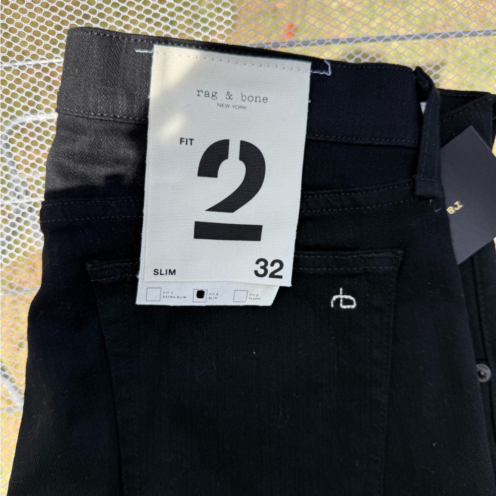Rag & Bone Black Slim Jeans
